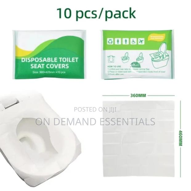 10pc Disposable Toilet Seat Covers - thumbnail 4