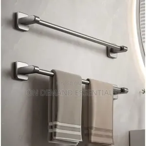 1pc 50CM Metallic Wall Mounted Towel Rack