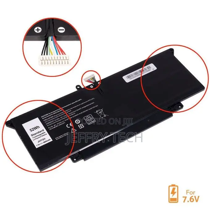 Dell Jht2h 7.6v 52wh Battery Dell Latitude 7310 7410 Y7hr3 35j09 4v5x2