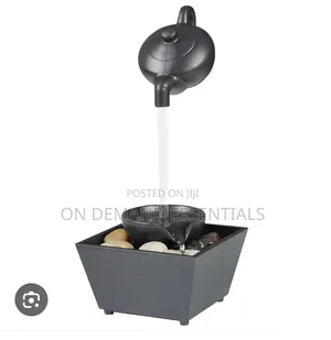 Led Fountain Floating Teapot Water With Stones