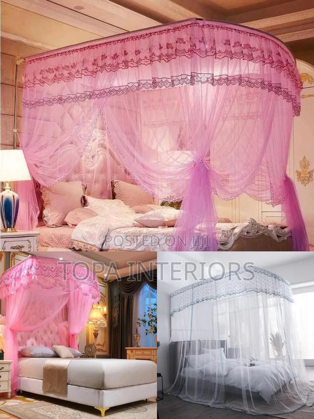 Protective Mesh Beddings Curved Mosquito Net Curtains - thumbnail 2