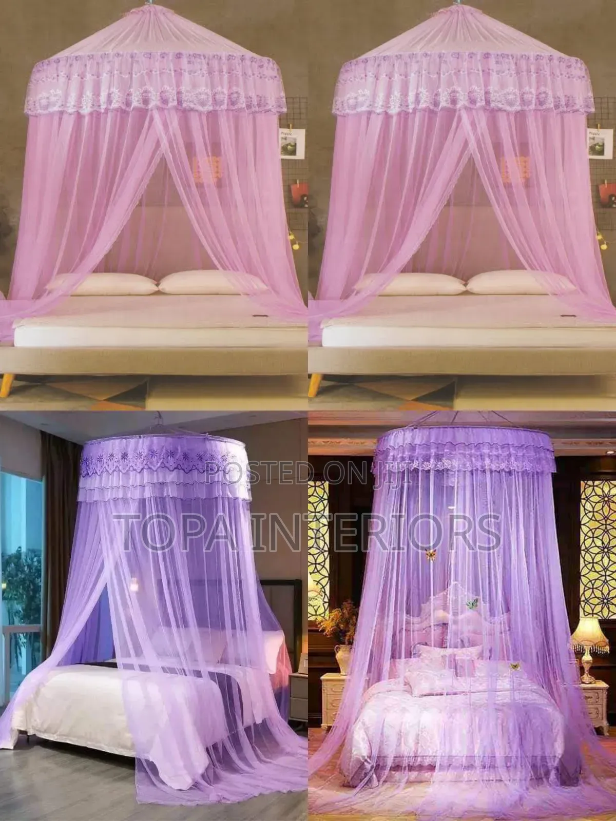 King Size 5x6 Mesh Bed Covering Mosquito Net Curtains