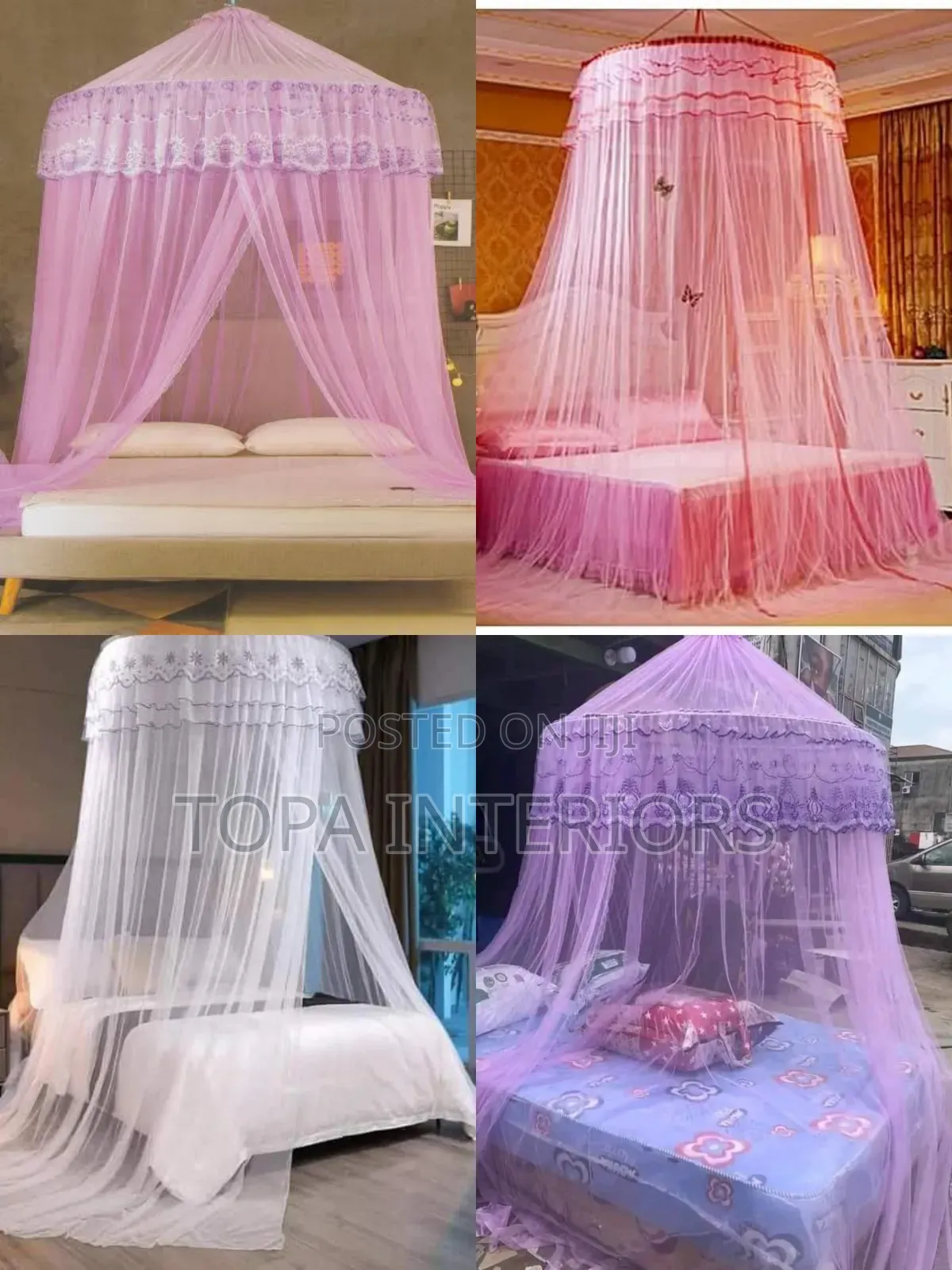 King Size 5x6 Mesh Bed Covering Mosquito Net Curtains