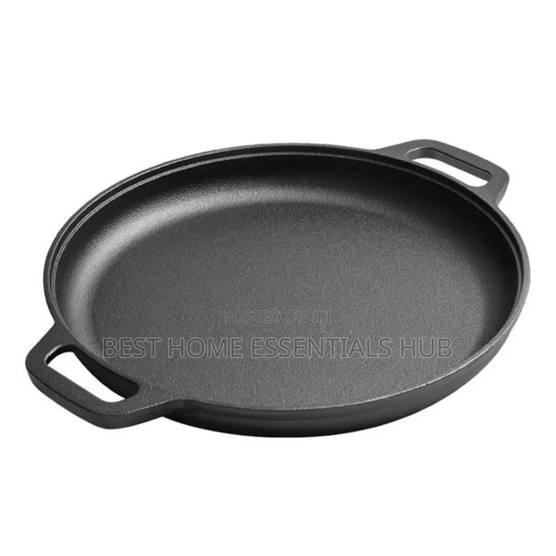 *33cm Pre-Seasoned Skillet Cast Iron/Griddle Pan - thumbnail 3
