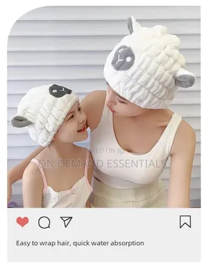 Cute Microfibre Quick Hair Drying Bath Towel