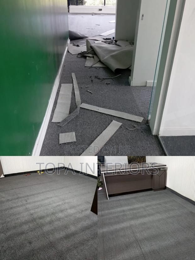 Grey Office Floor Carpets for Wall to Wall Floor Insulation