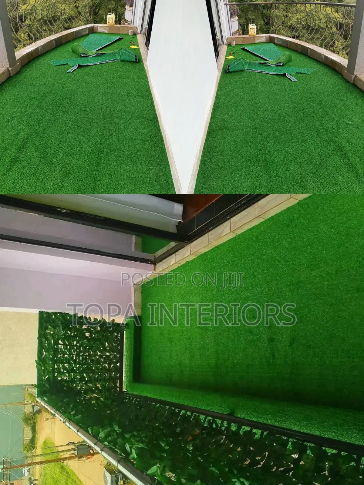 Durable Outdoor Spaces Artificial Green Grass Carpets Installation