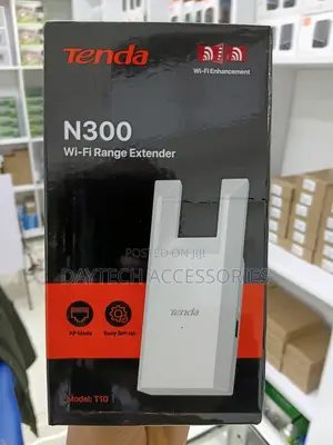 Tenda T10 N300 Wi-Fi Range Extender - White