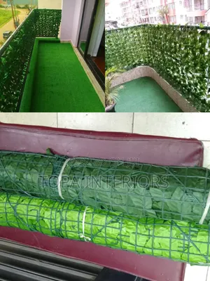 Dust Trapping Leafy Green Artificial Balcony Privacy Fence Plants