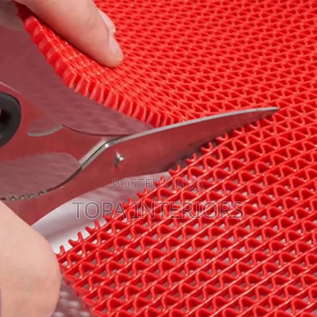 Red Hollow Antislip Floor Mats - main view