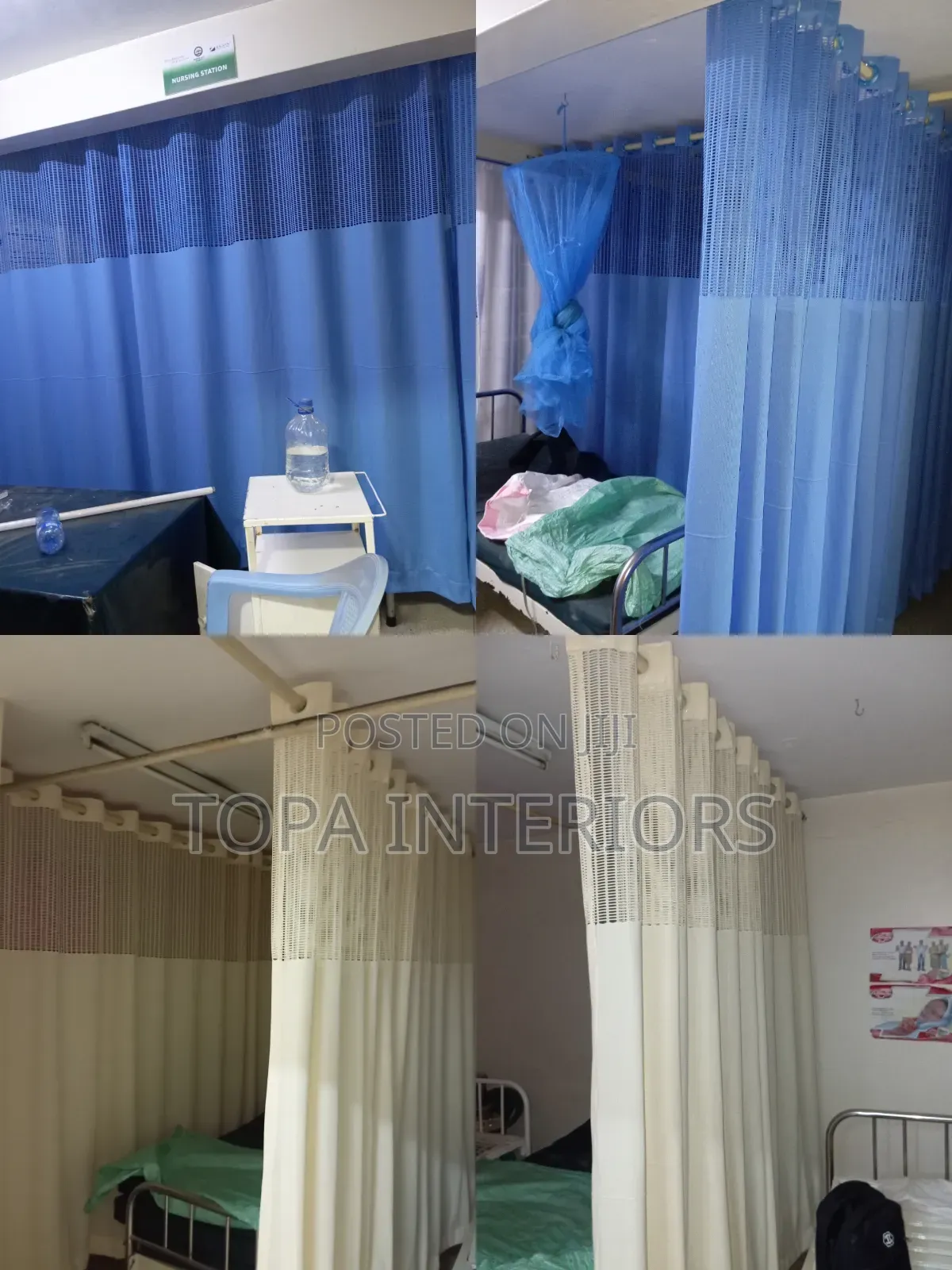 Nursing Area Cubicle Hospital Ward Partitioning Privacy Curtains