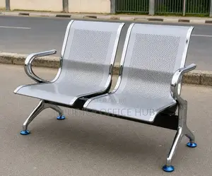 2 Seater Stainless Steel Waiting Bench