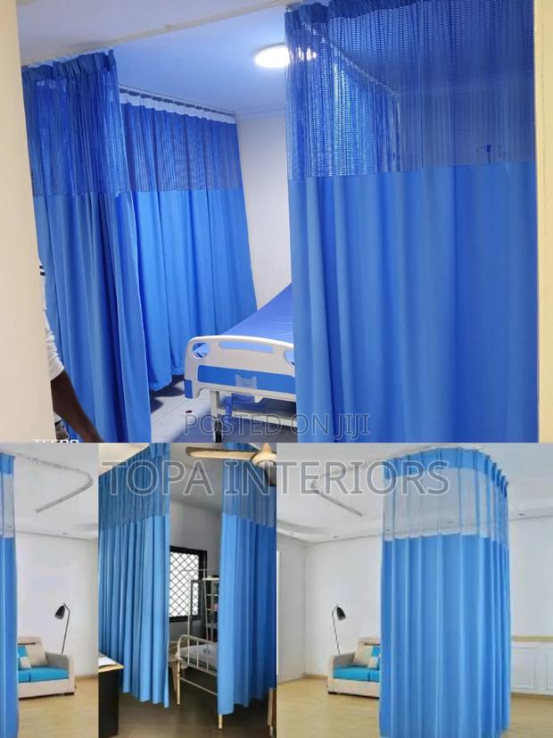 Private Cubes Airy Hospital Curtains for Patient Privacy