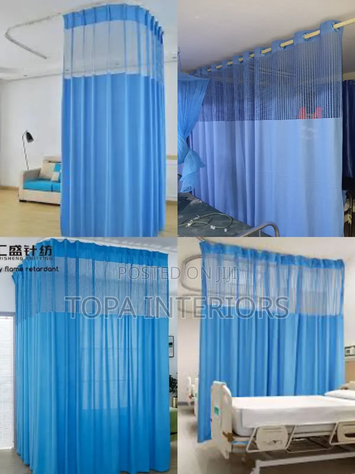 Private Cubes Airy Hospital Curtains for Patient Privacy