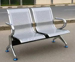 2 Seater Stainless Steel Waiting Bench