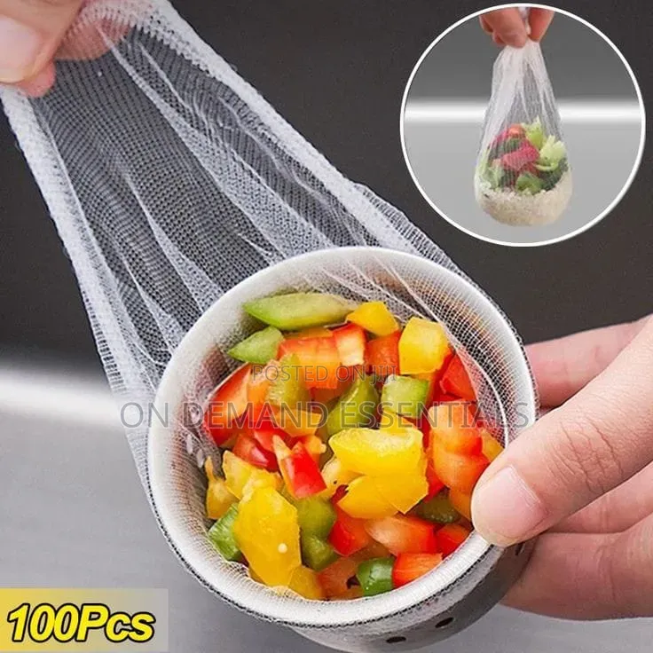 100pcs Sink Strainer Trash Bags