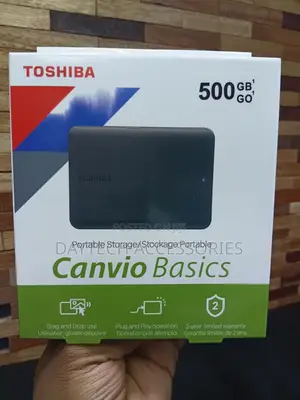Toshiba Canvio Basics Portable Hard Drive 500GB