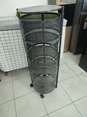 5 Tier Round Design Rotating Fruit Vegetable Rack