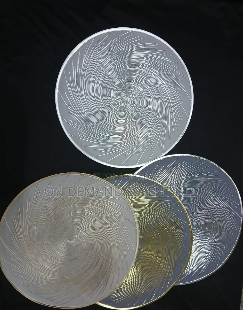 6pcs PVC Non-Woven, Waterproof Table Mats