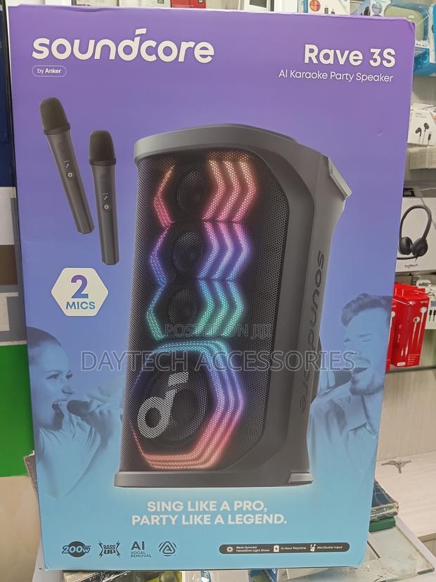 Anker Soundcore 3s Party Speaker With 2 Mics - Black - thumbnail 3