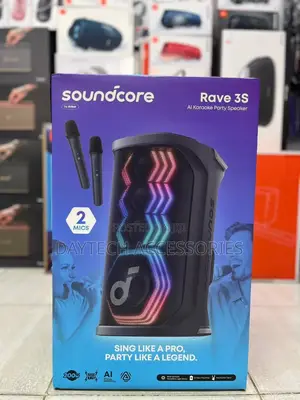 Anker Soundcore Rave 3 Party Speaker With Microphone-Black