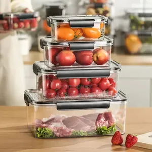 4pc Set Sealed Refrigerator Large Capacity Food Container Set