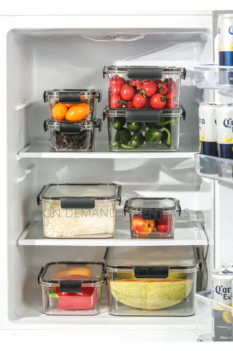 4pc Set Sealed Refrigerator Large Capacity Food Container Set