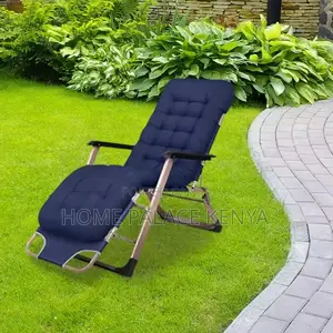 Sun Lounger: Folding Oxford Reclining Nap Chair