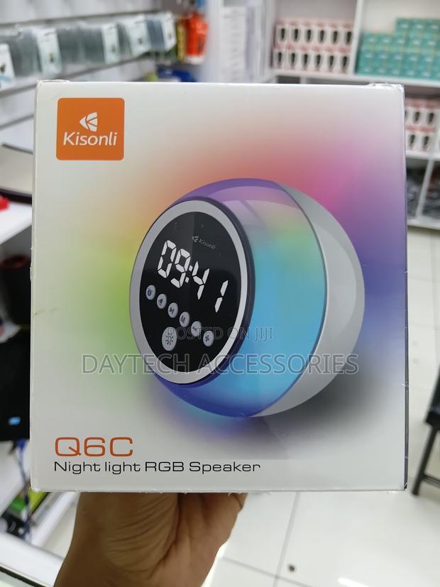 Kisonli Q6C Bluetooth Mini Wireless Home Speakers With Alarm Clock. - thumbnail 2
