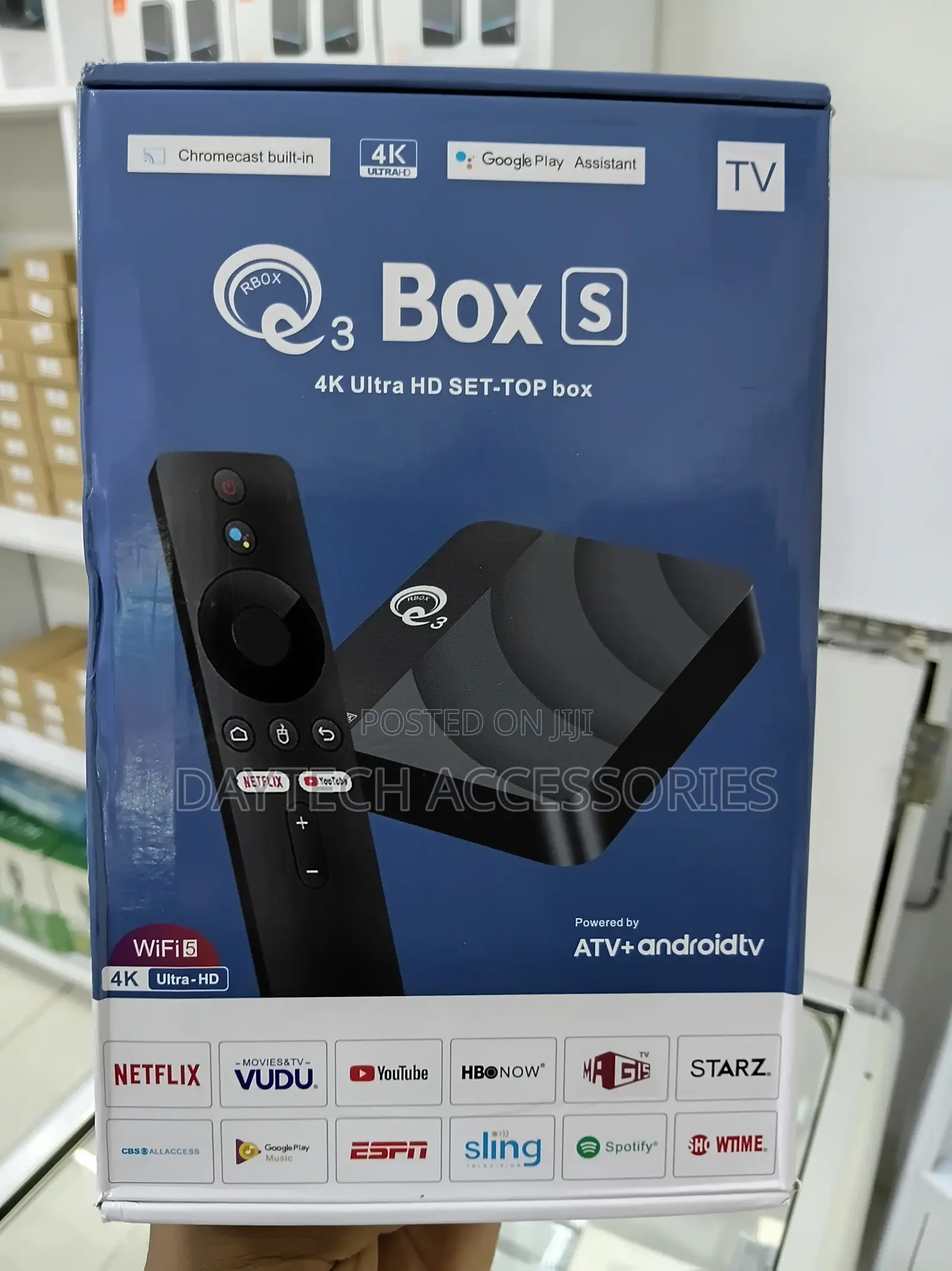 Q3 Box S Smart Android TV Box 8GB 128GB Android 14
