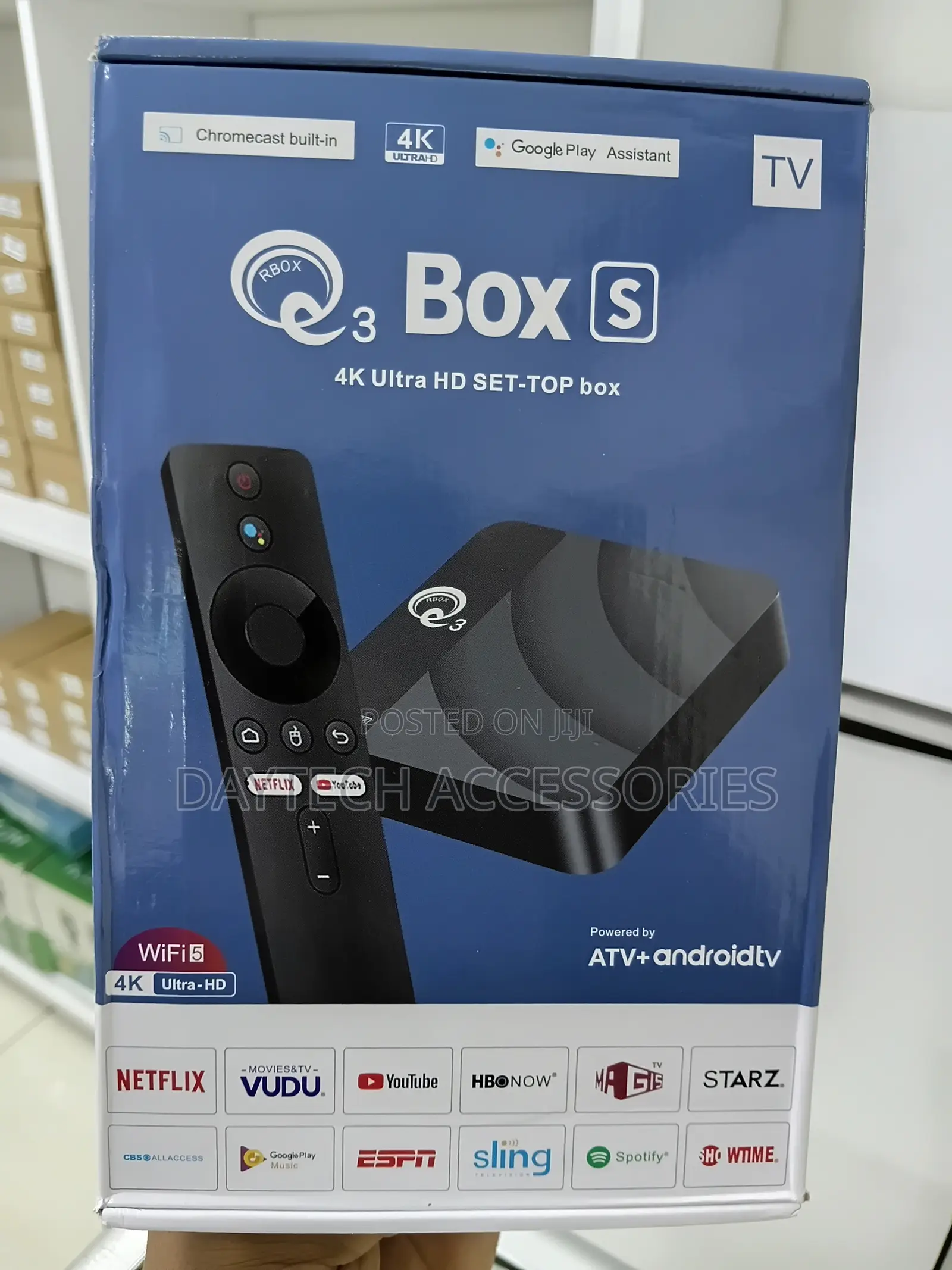 Q3 Box S Smart Android TV Box 8GB 128GB Android 14
