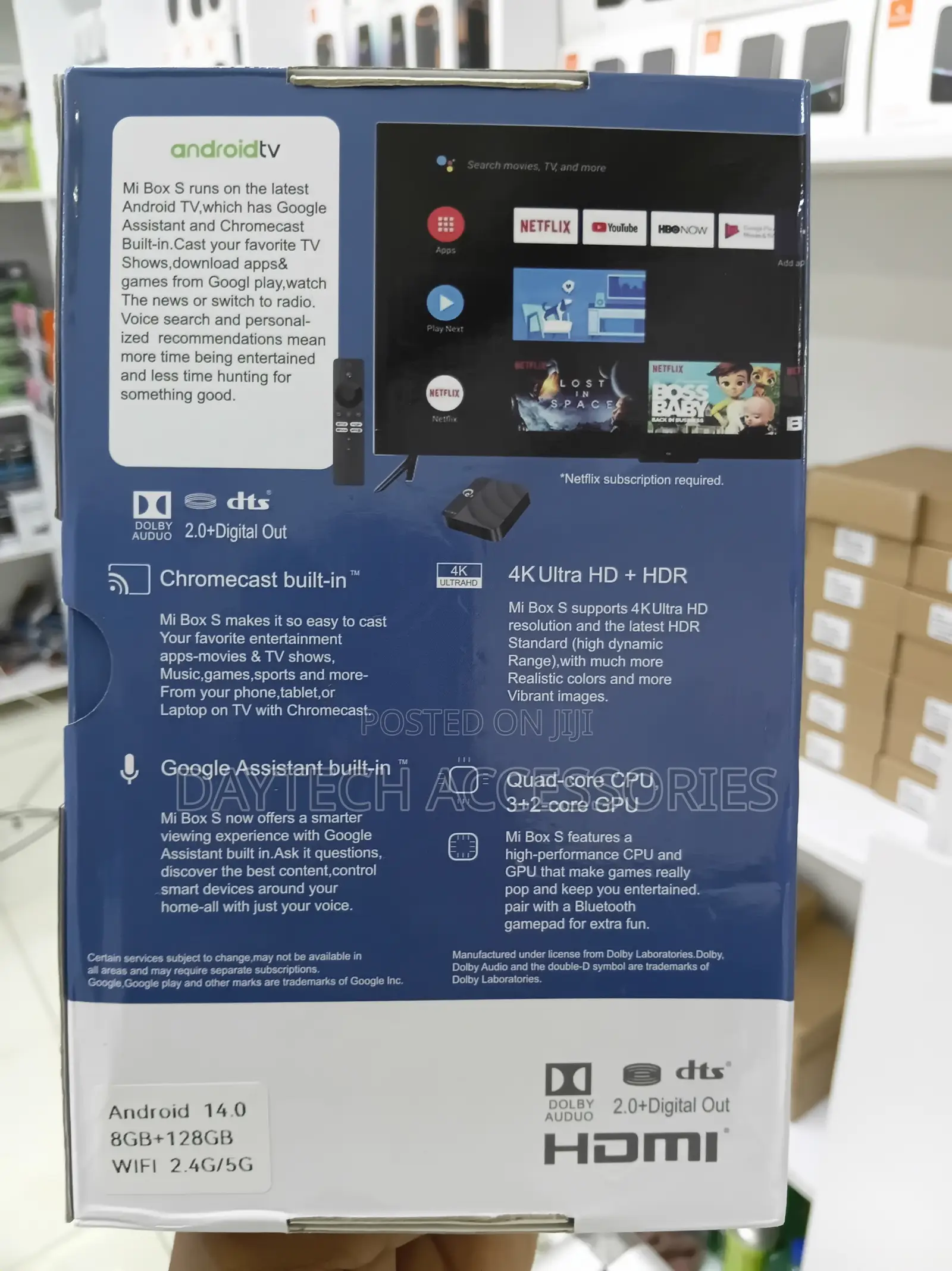 Q3 Box S Smart Android TV Box 8GB 128GB Android 14