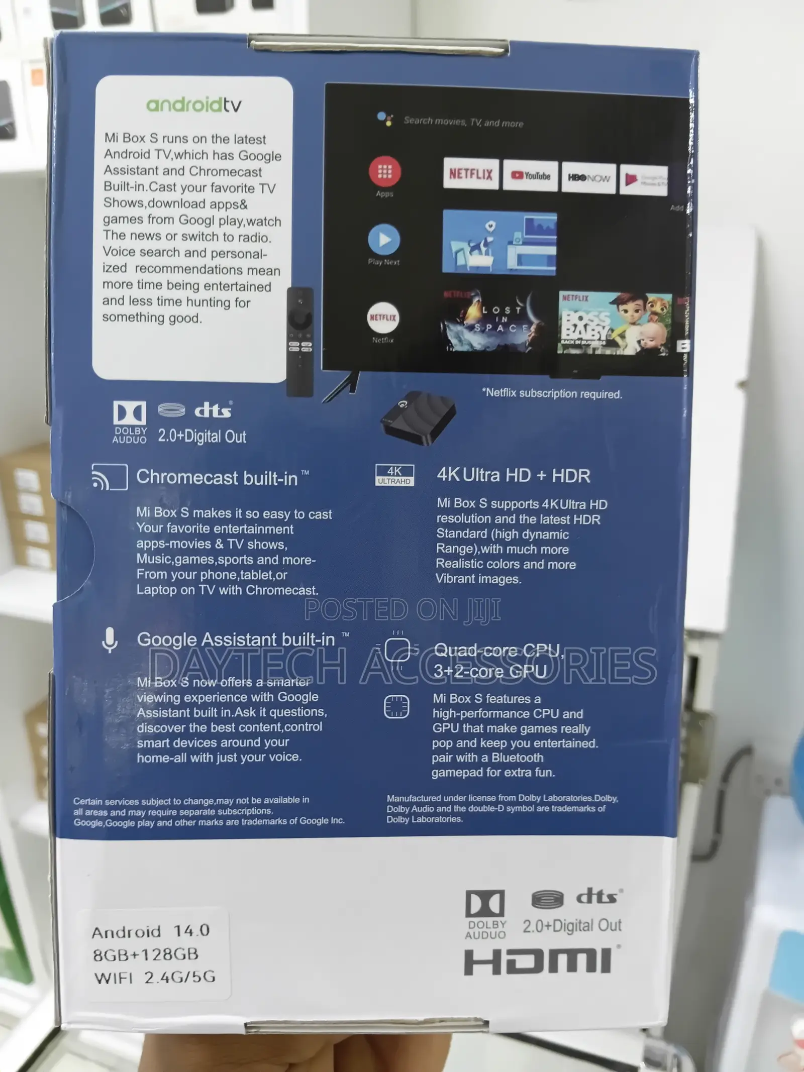 Q3 Box S Smart Android TV Box 8GB 128GB Android 14