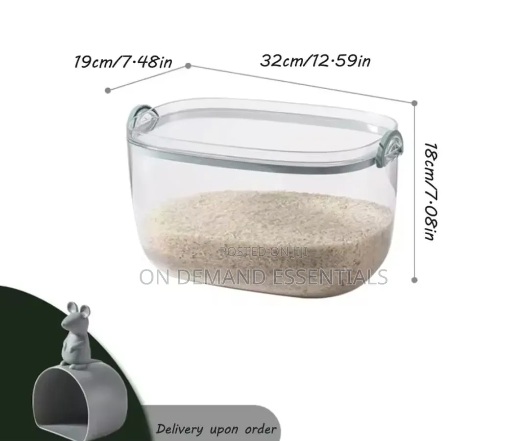 Acrylic Rice/Cereal Airtight Storage Containers. Comes With a Scoop