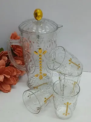 Water Jug Set With 4 Glasses