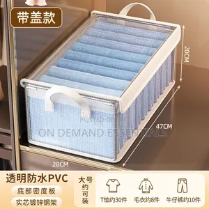 High Quality Transparent Folding Wardrobe Organizer With Cover