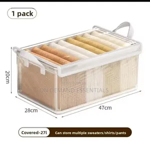 High Quality Transparent Folding Wardrobe Organizer With Cover