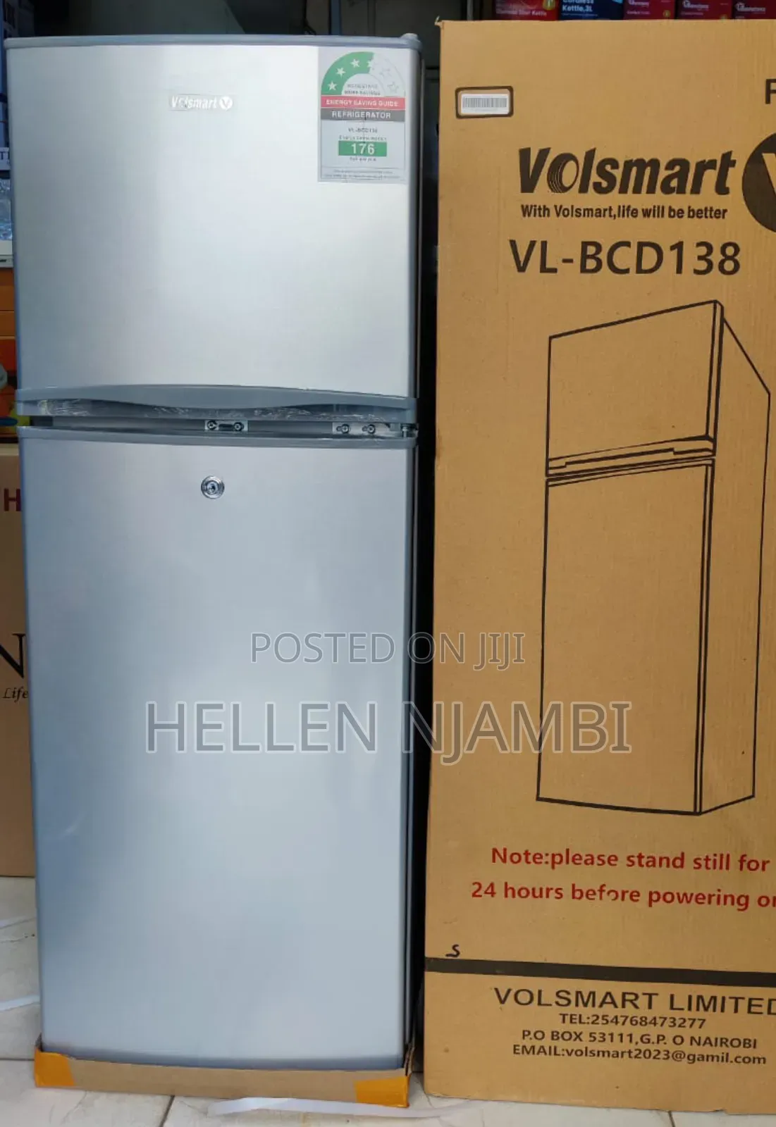 138l Volsmart Double Door Fridge