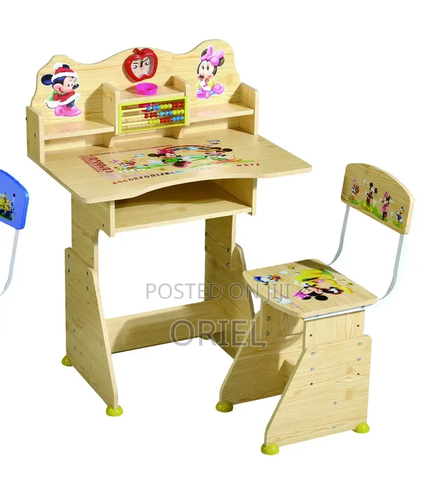 Office Desk : Study Wooden Kid's Desk and Chair Set