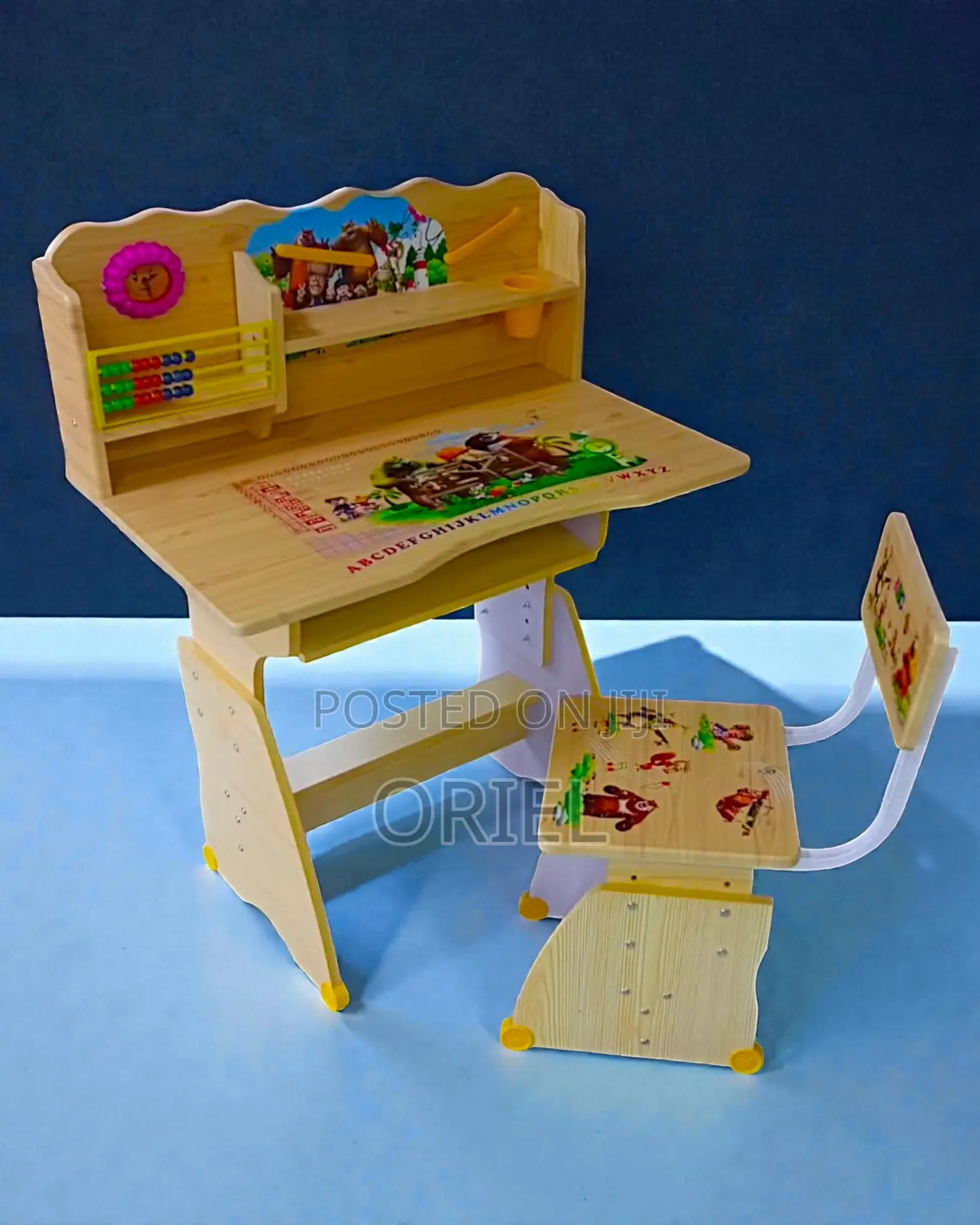 Office Desk : Study Wooden Kid's Desk and Chair Set