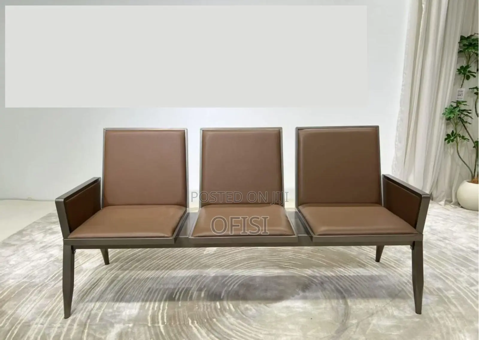 Waiting Bench; 3-Seater Comfy Waiting Chair