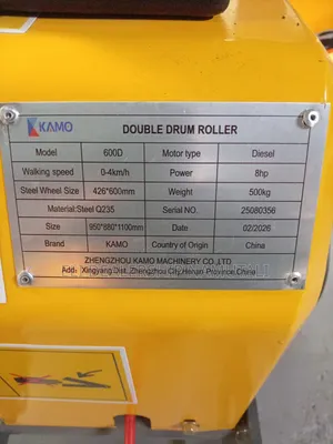 Best 500kg Diesel Double Drum Roller for Road Civil Works