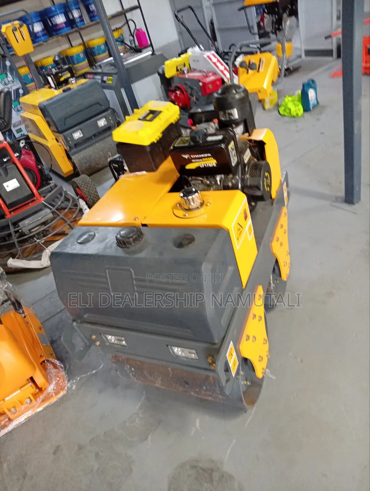 KAMO 500kg Double Drum Compactor – Durable Diesel Road Roller