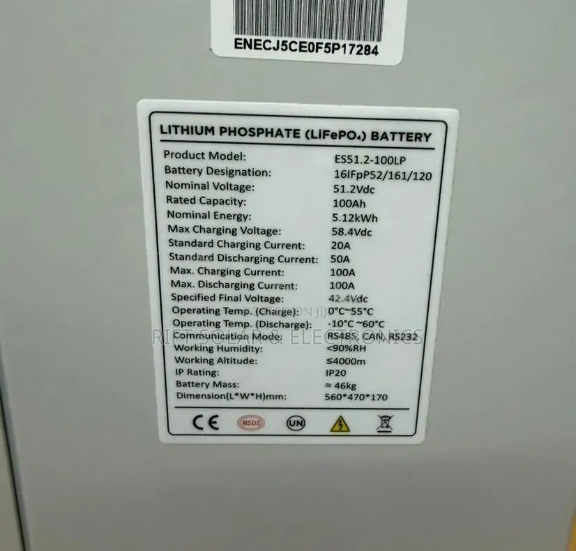 Eastman 5.12kwh - 51v (100Ah) Lithium Ion Solar Battery 6000 Cycle
