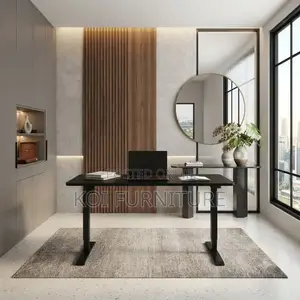 Office Desk; 1.6 Meter Adjustable Height Modern Sit-Standing Desk