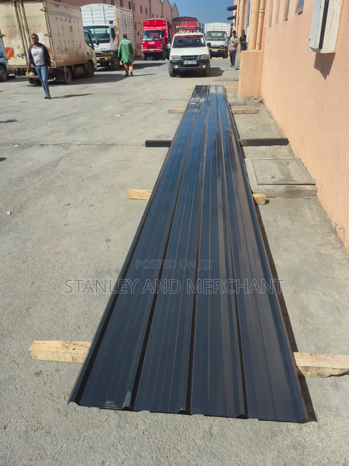 Charcoal Grey Box Profile Galvanized Sheets 30 Gauge. Delivery Also