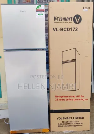 172litres Volsmart Double Door Fridge