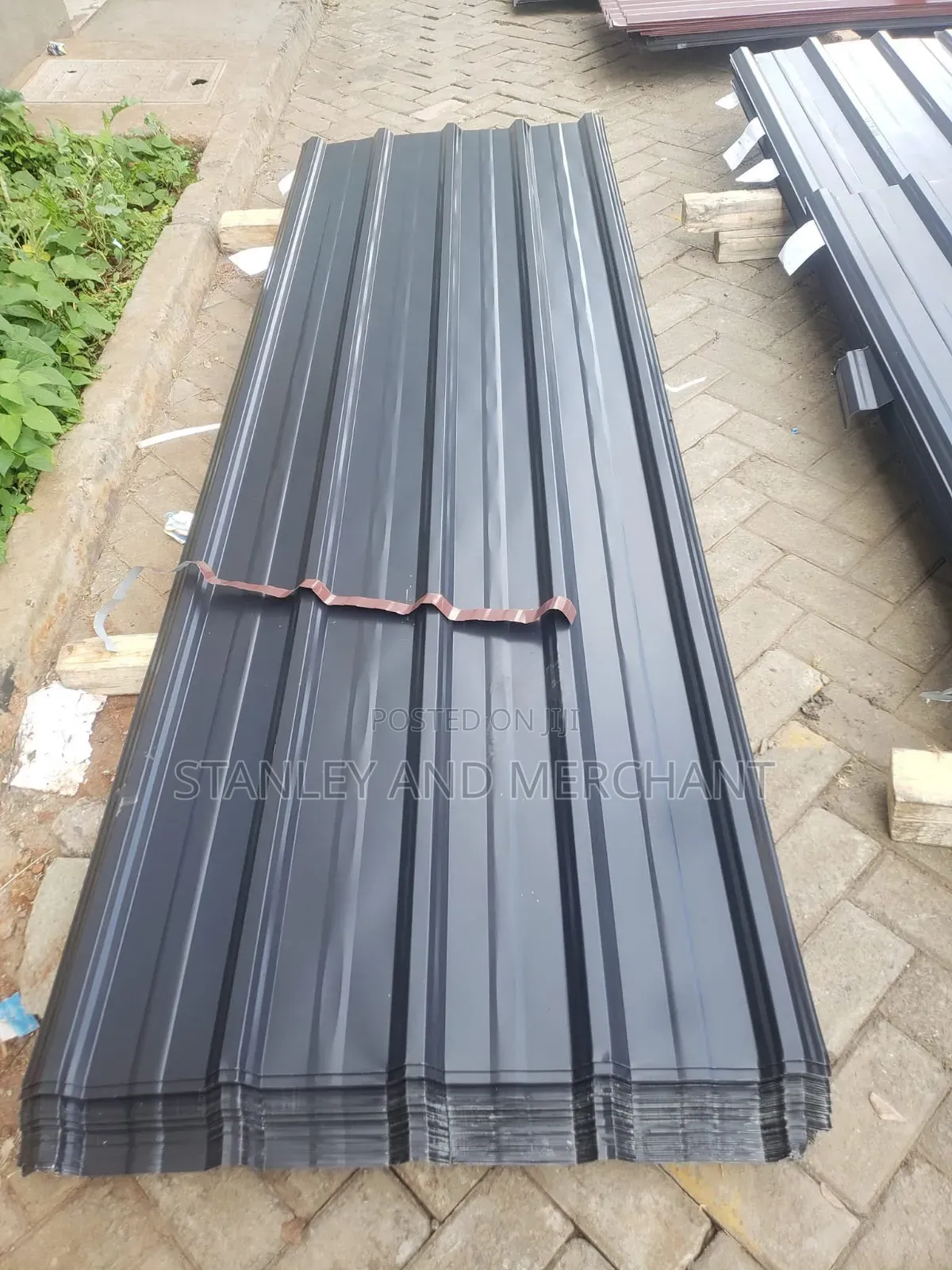 Charcoal Grey Box Profile Galvanized Sheets 30 Gauge. Delivery Also