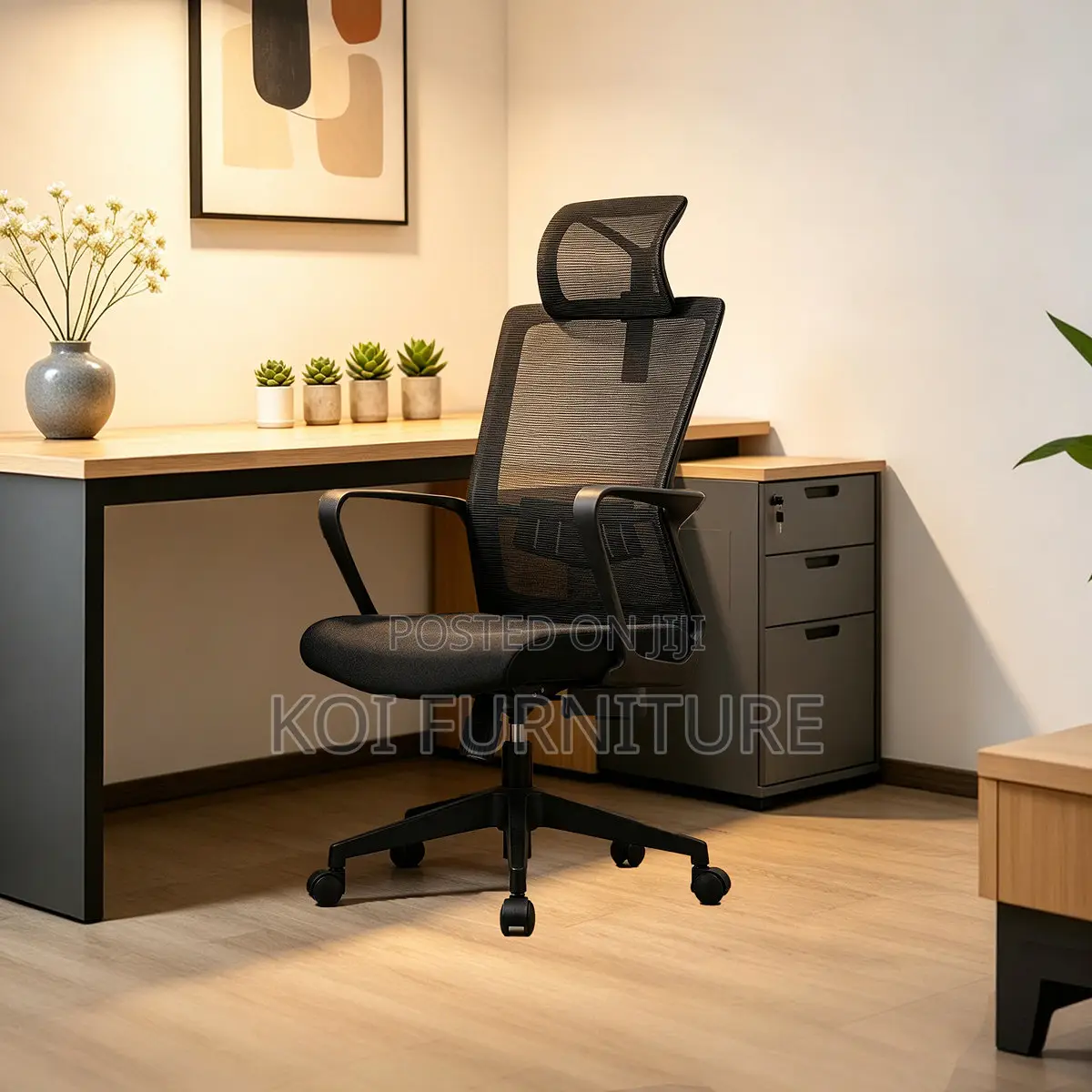 Office Chairs; High Back Ergonomic Rekliner Fabric Chair