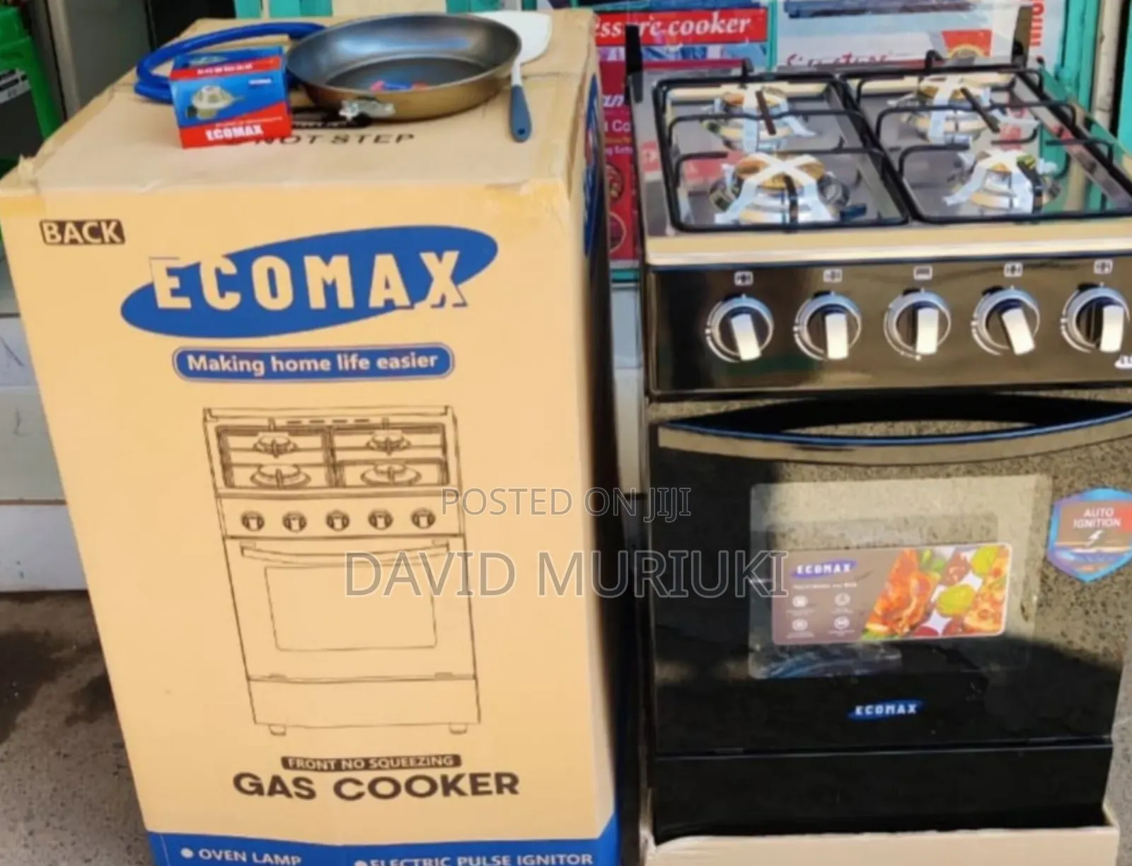50*55 Ecomax Four Gas With Electric Oven.